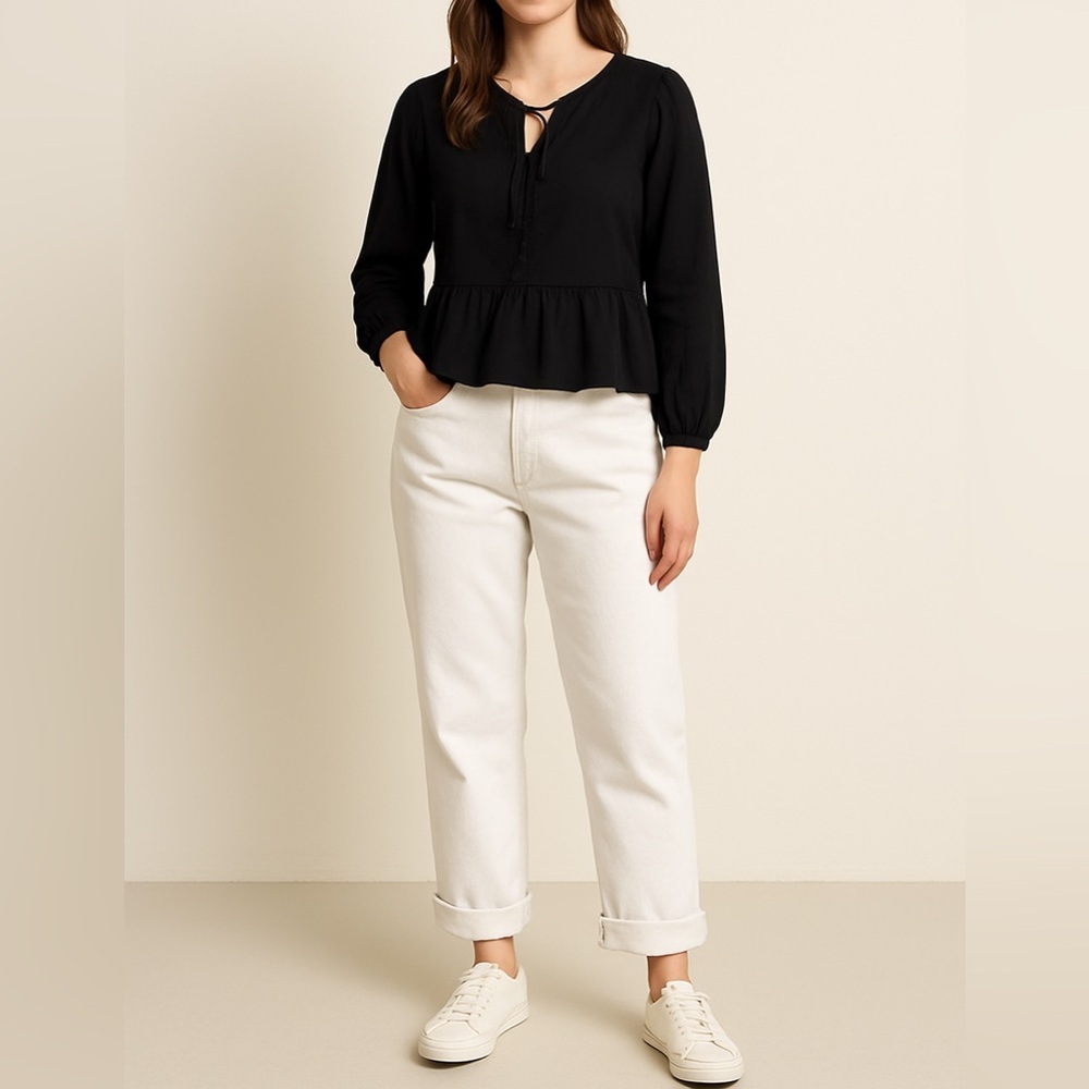 1822 Denim White Cropped Jeans Size 10 | White | Casual Everyday Pants